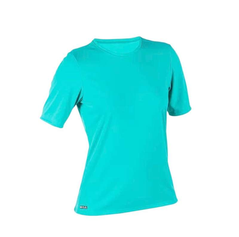 Like new Decathlon Women's surfing shirt sleeved tshirt. Anti UV Malou Turquoise  Size: 16-18 /XL