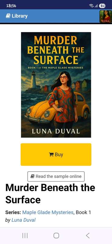 Cozy Mystery E-Book: Murder beneath the surface (Book 1)  by Luna Duval