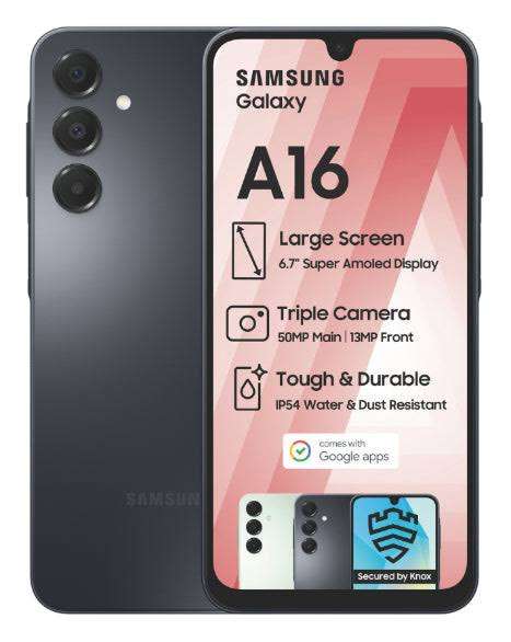 Samsung Galaxy A16 - 128GB Black 4G