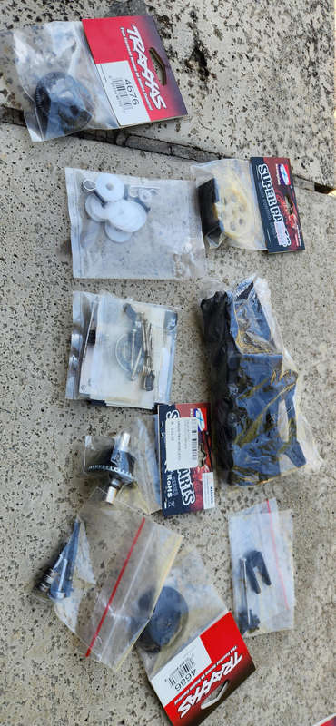 RC car mixed parts