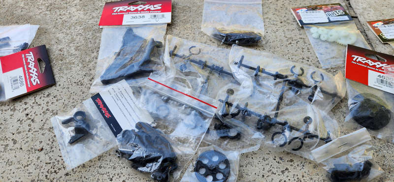 RC car mixed parts