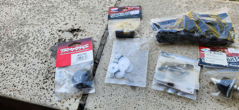 RC car mixed parts