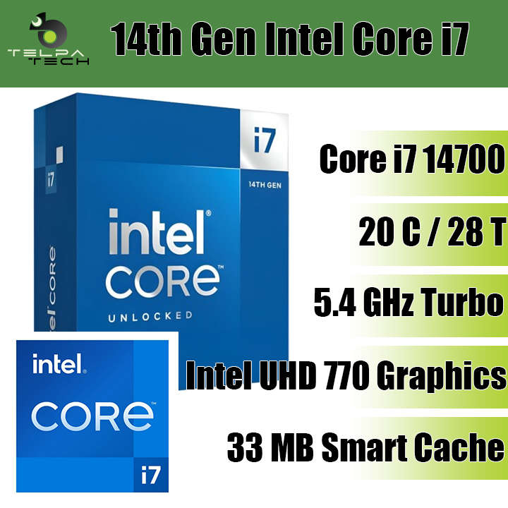 14th Gen Intel Core i7 Extra Storage High Performance Desktop PC