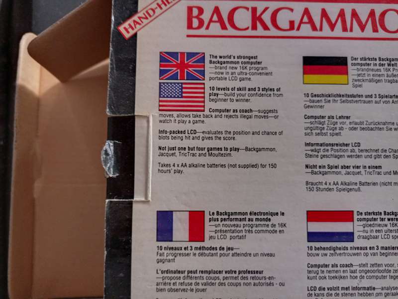 Saitek Backgammon Electronic Game (TPS-204G)