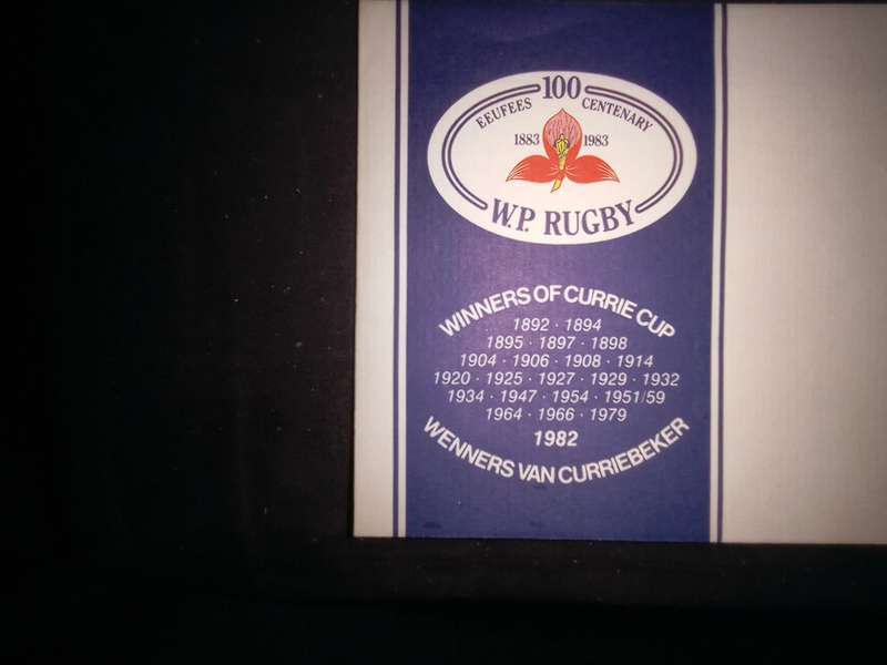 FDC WP Rugby Winners of Currie Cup (AK-125B)