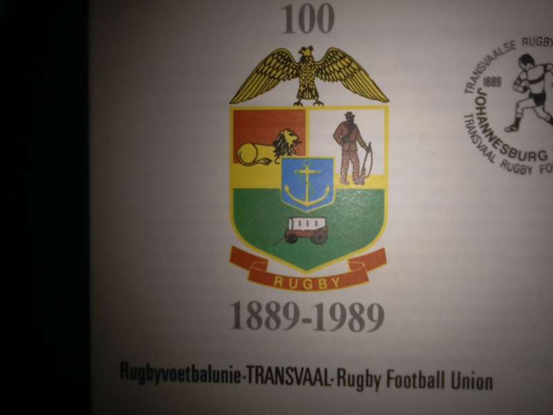 FDC Transvaal Rugby Football Union 100 Years (AK-122B)