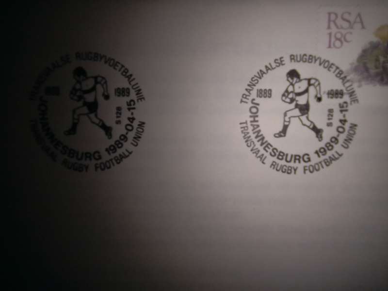 FDC Transvaal Rugby Football Union 100 Years (AK-122B)