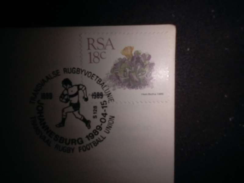 FDC Transvaal Rugby Football Union 100 Years (AK-122B)