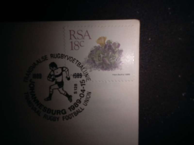 FDC Transvaal Rugby Football Union 100 Years (AK-122B)