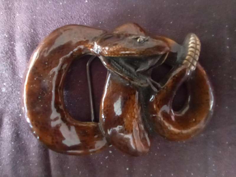 Rattlesnake Belt Buckle (TPS-119B)