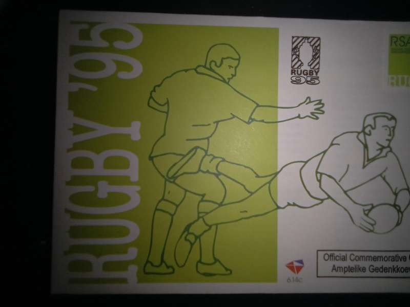 FDC Rugby '95 Newlands stamp (AK-112A)