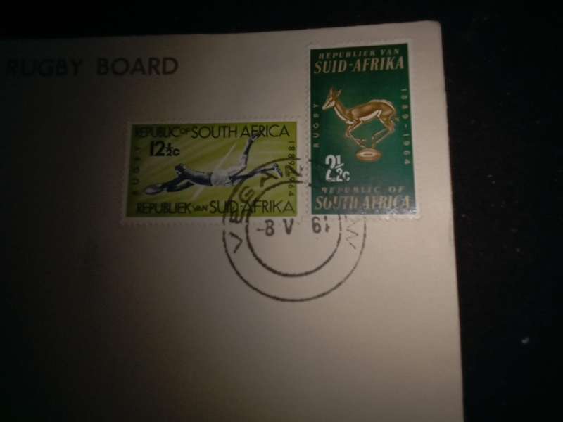 FDC 75 Years SA Rugby Board Springbok (AK-102A)