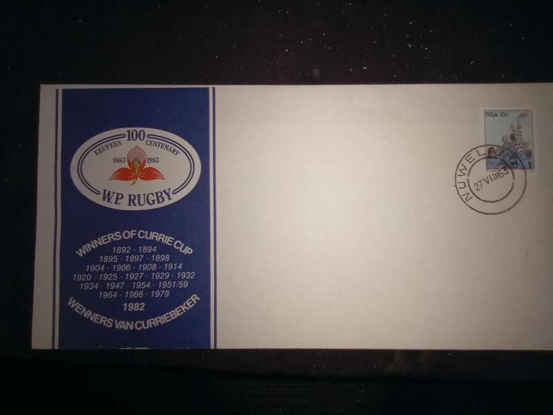 FDC WP Rugby Centenary R. No. 3193 Set of 2 (AK-124B)