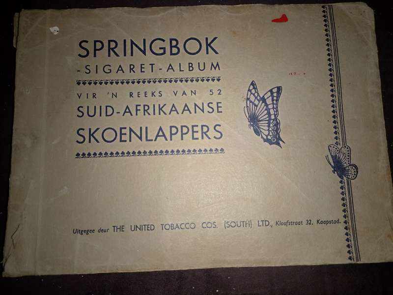 Springbok Butterflies Cigarette Cards (102A)
