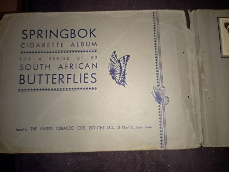 Springbok Butterflies Cigarette Cards (102A)
