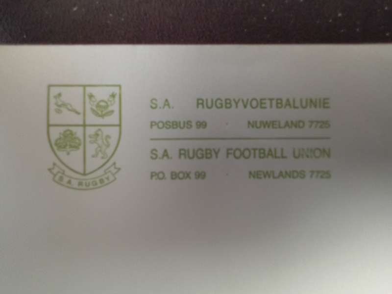 FDC Rugby SARU 1992 Stamp (AK-126B)