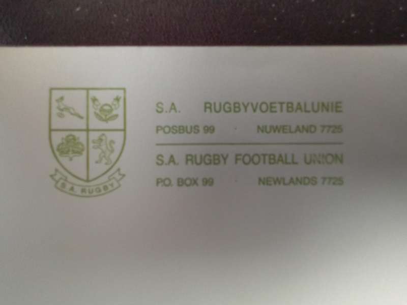FDC Rugby SARU 1992 Stamp (AK-126B)
