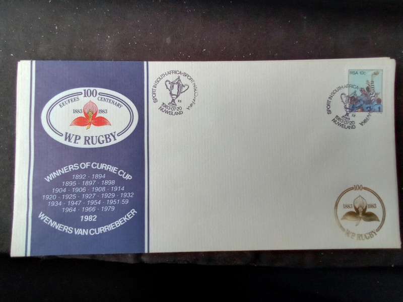 FDC Rugby WPRU Centenary 1983  (AK-135C)
