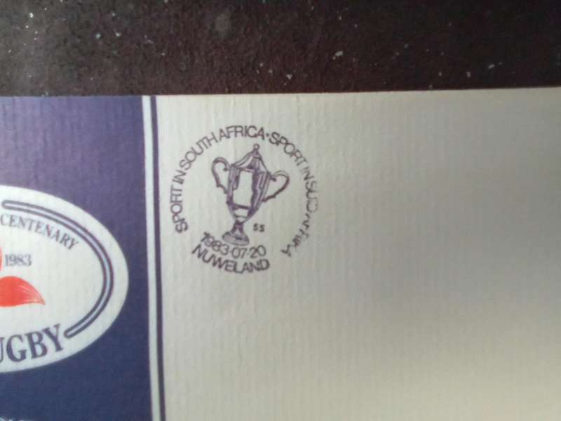 FDC Rugby WPRU Centenary 1983  (AK-135C)