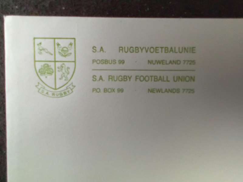 FDC Rugby SARU (AK-136C)