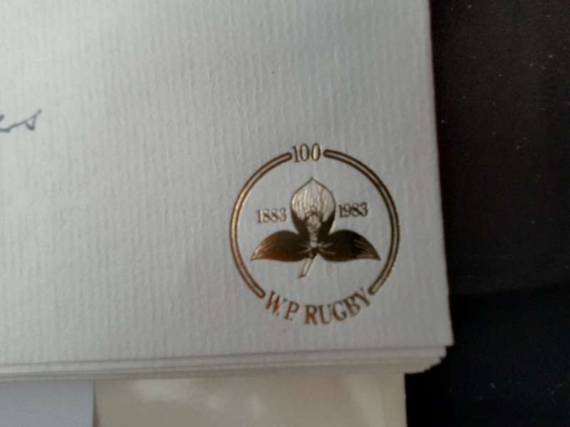 FDC Rugby WPRU Centenary (Shiela Nowbers) (AK-140C)