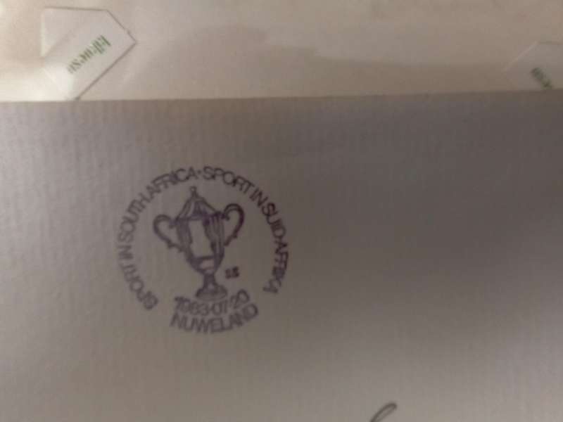FDC Rugby WPRU Centenary (Divan Serfontein) (AK-141C)