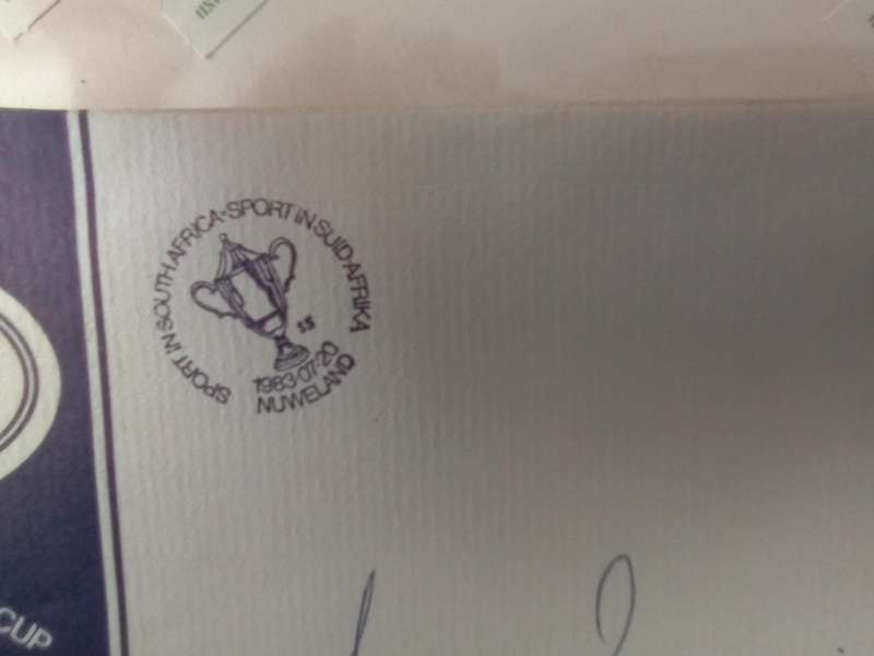 FDC Rugby WPRU Centenary (Morne du Plessis) (AK-142C)