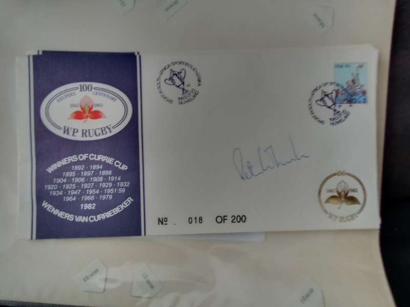 FDC Rugby WPRU Centenary (Peter Wheeler) (AK-144C)