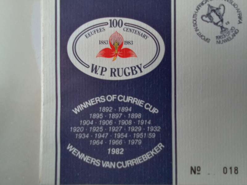FDC Rugby WPRU Centenary (Peter Wheeler) (AK-144C)