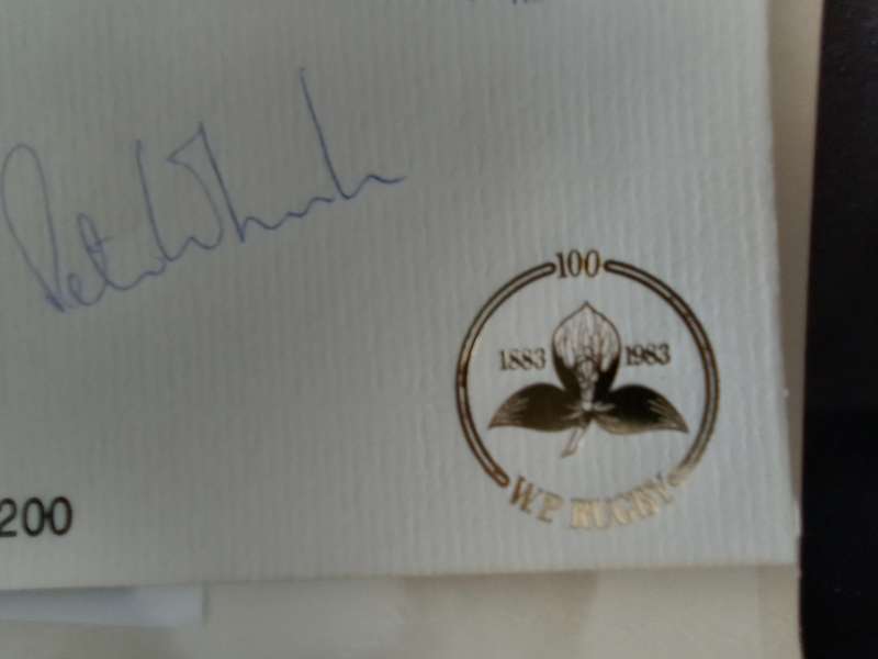 FDC Rugby WPRU Centenary (Peter Wheeler) (AK-144C)