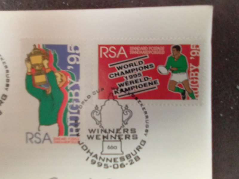 FDC Rugby World Cup '95 (Joel Stransky) (AK-158D)