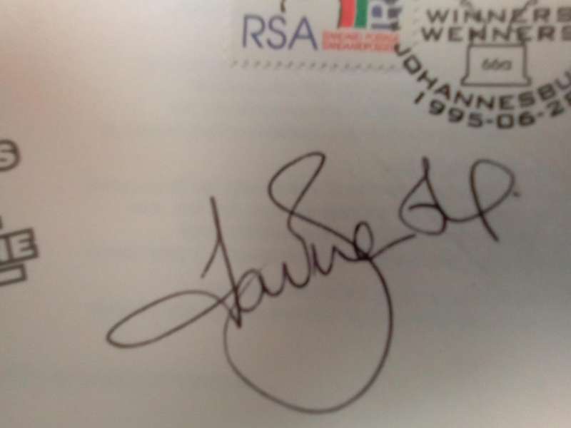 FDC Rugby World Cup '95 (Joel Stransky) (AK-158D)