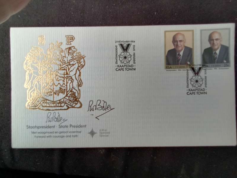 FDC Special Issue SA State President PW Botha (AK-164E)