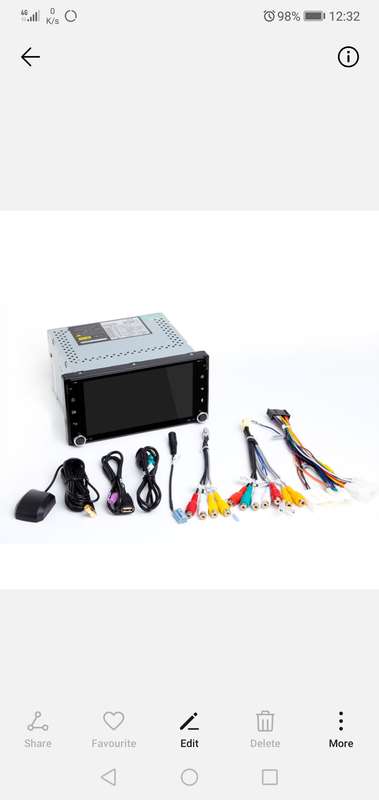 Toyota Hilux/Fortuner Android radio with GPS and rear view camera