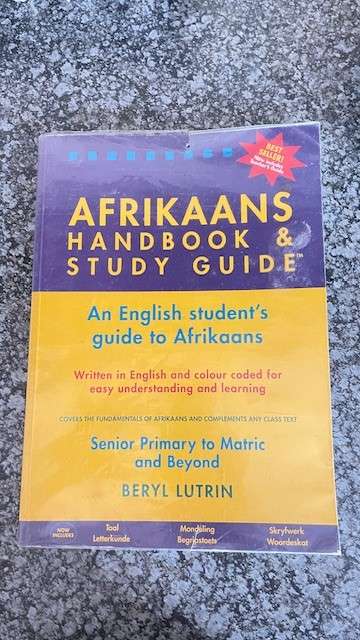 Grade 8 - Grade 12 - Afrikaans Handbook & study guide, English students guide to afrikaans