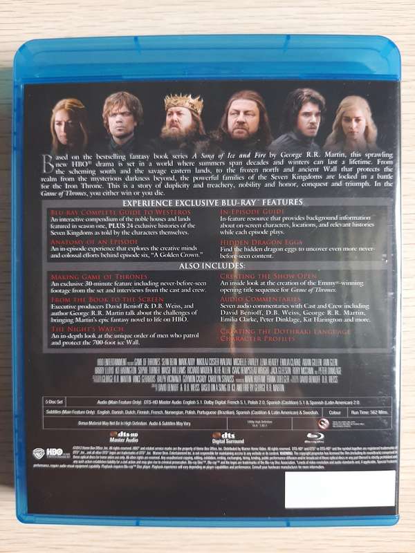 Game Of Thrones The Complete First Season (Blu-Ray)