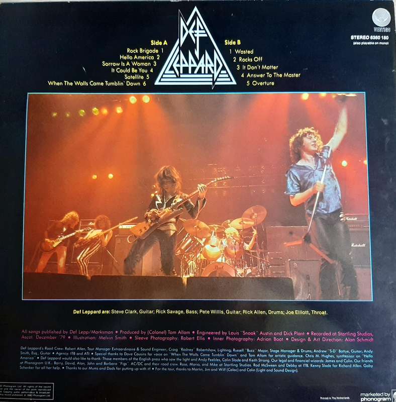 Def Leppard on through the Night Vintage Vinyl LP 