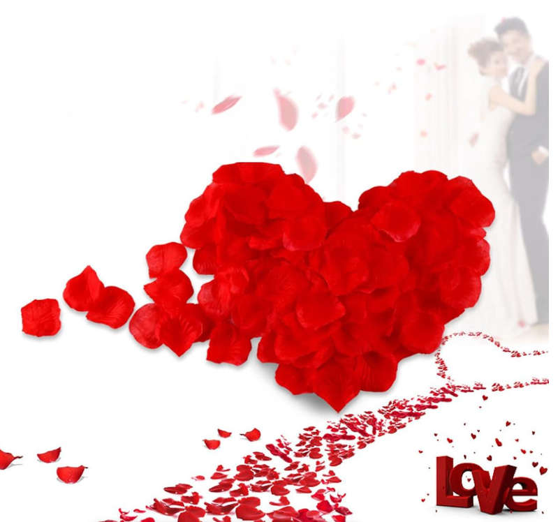 Rose Petals for Funerals / Parties / Romance (500 Pieces)