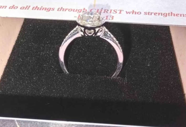Diamond Ring 1ct Moissanite Diamond Ring Sterling Silver - STYLE 1