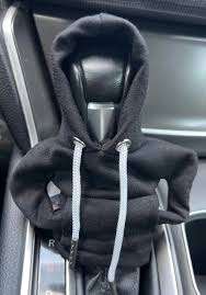 Car Gear Shift Brake Handle Hoodie Decorative Cover (Black)