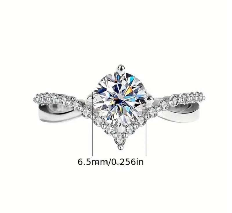 1 CARAT MOISSANITE DIAMOND RING