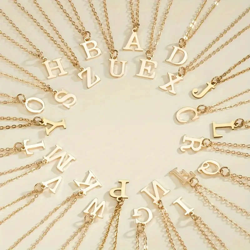 Pendant Name Chain K / O / T / E / Z / S / M