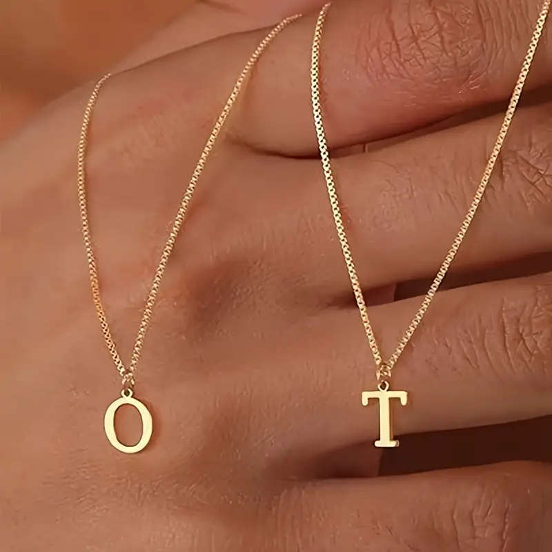 Pendant Name Chain K / O / T / E / Z / S / M