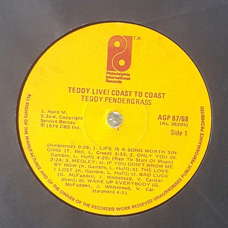 TEDDY PENDERGRASS - LIVE ! COAST TO COAST 2 × Vinyl, LP, Album, Gatefold Country: SA Released: 1979
