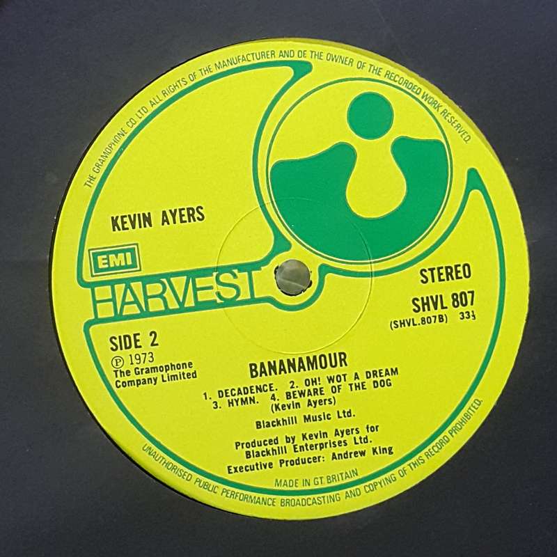 KEVIN  AYERS - BANANAMOUR Vinyl, LP, Album, Stereo, Gatefold Country: UK Released: 1973