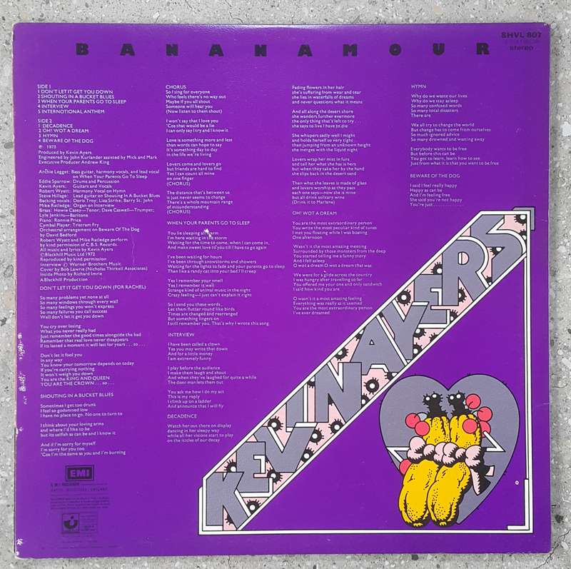 KEVIN  AYERS - BANANAMOUR Vinyl, LP, Album, Stereo, Gatefold Country: UK Released: 1973