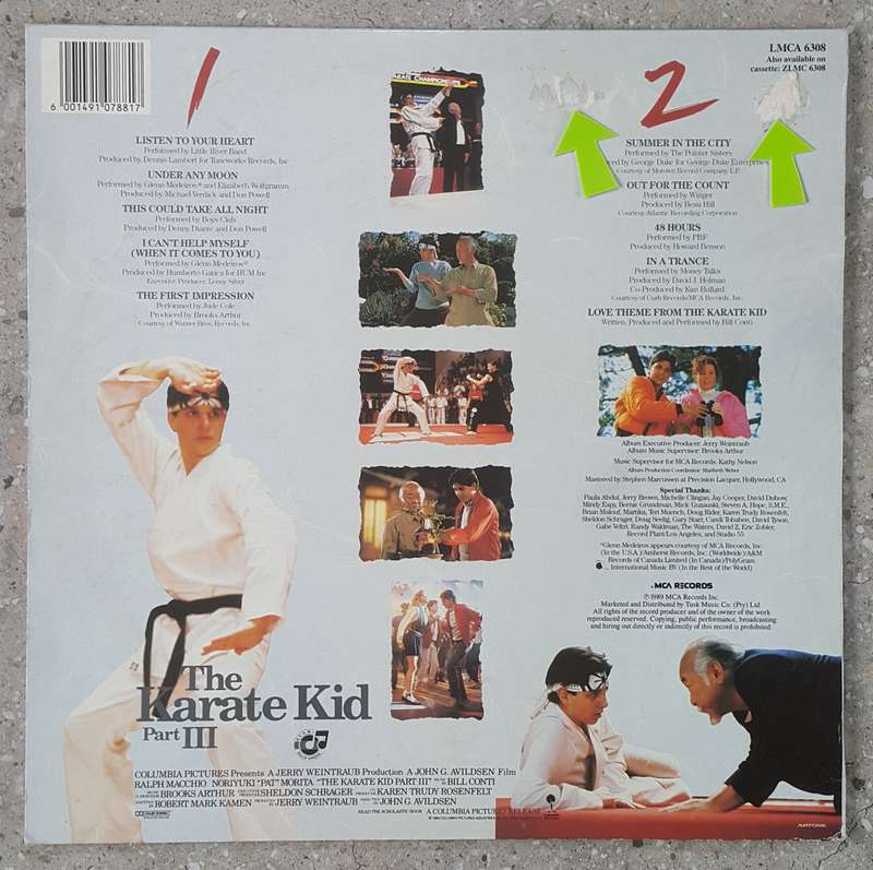 THE KARATE KID Part III - OMPSA Vinyl, LP, Compilation Country: South Africa Released: 1989