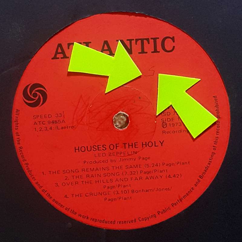 LED ZEPPELIN - HOUSES OF THE HOLY Vinyl, LP, Album Country: South Africa Released: 1973