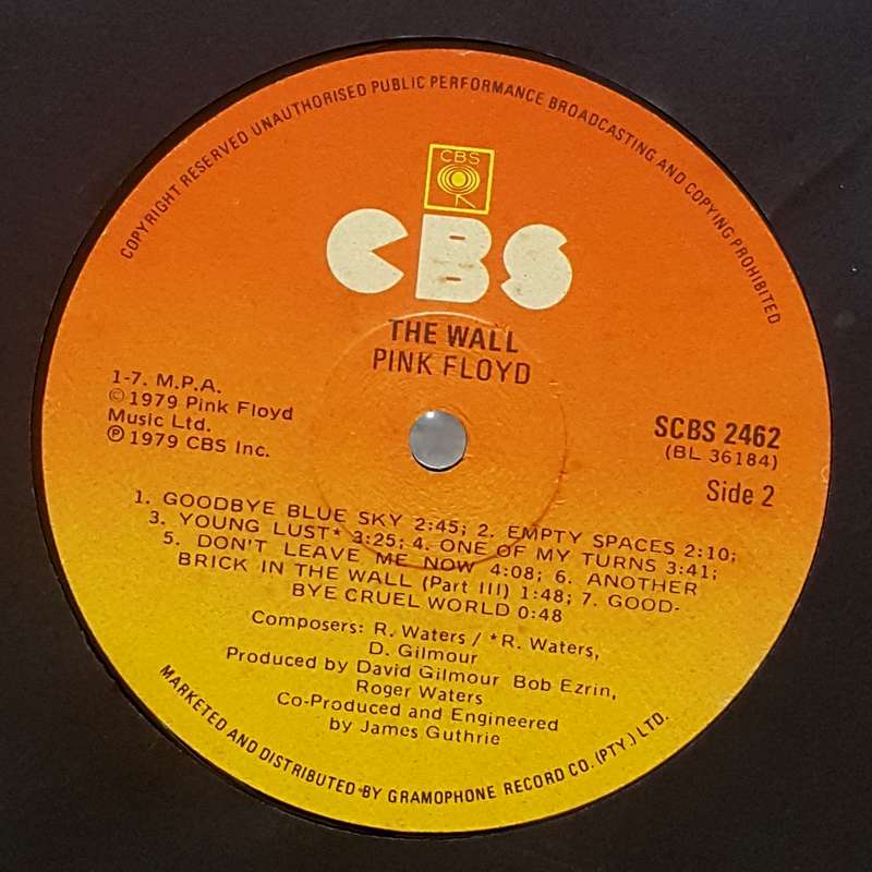 PINK FLOYD - THE WALL 2 × Vinyl, LP, Album, Gatefold Country: South Africa Released: 1979