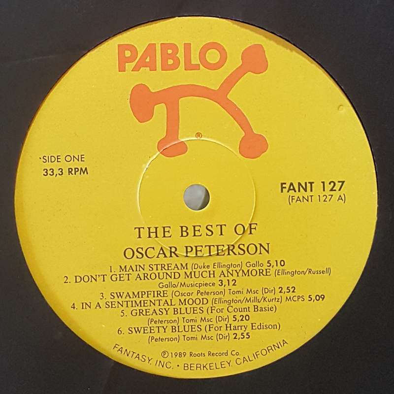 OSCAR PETERSON - BEST OF Vinyl, LP, Album Country: USA Released: 1989